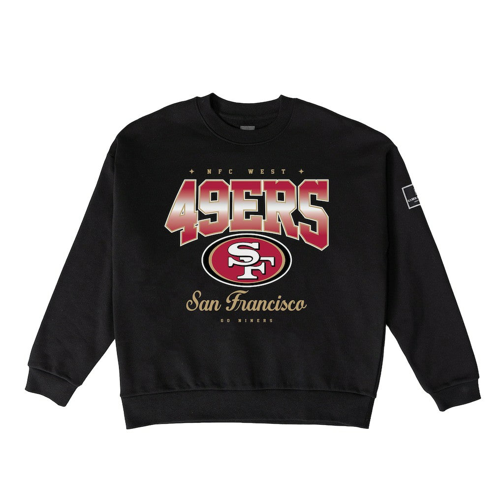 San Francisco 49ers Gameday Couture Women's Powerhouse Play Premium Fleece Sweatshirt - Black for sale