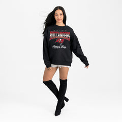 Tampa Bay Buccaneers Gameday Couture Women's Powerhouse Play Premium Fleece Sweatshirt - Black outlet