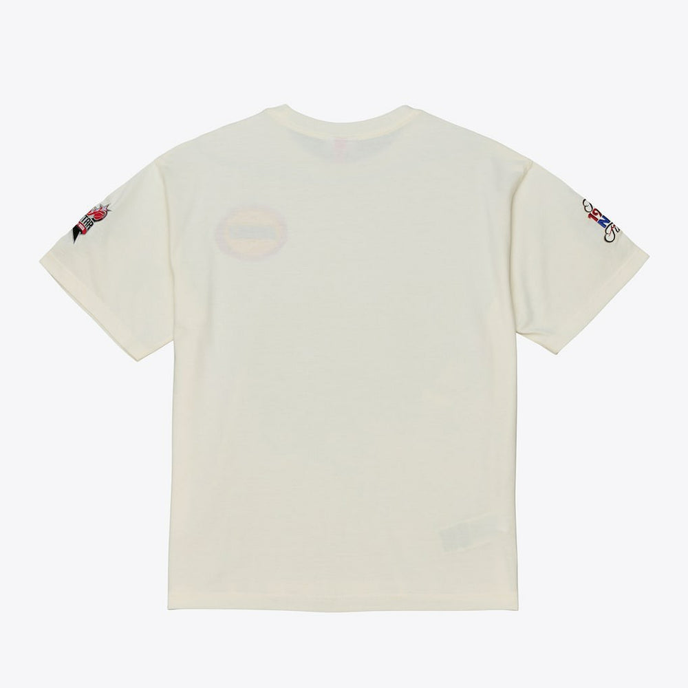 Houston Rockets Hardwood Classics Chainstitch Premium T-Shirt - Cream | Mitchell & Ness discount