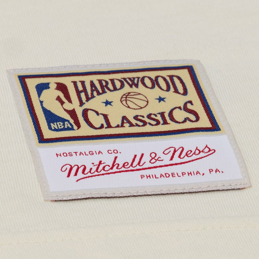 Dallas Mavericks Hardwood Classics Chainstitch Premium T-Shirt sale - Cream | Mitchell & Ness for sale