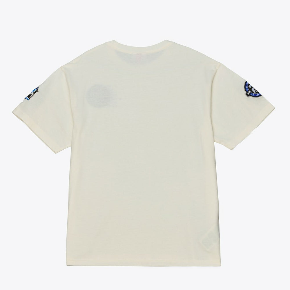 Orlando Magic Hardwood Classics Chainstitch Premium T-Shirt - Cream | Mitchell & Ness sale