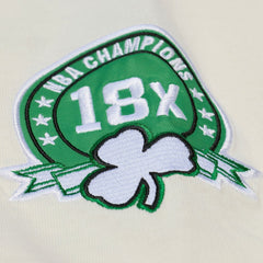 Boston Celtics Hardwood Classics Chainstitch Premium T-Shirt - Cream | Mitchell & Ness online