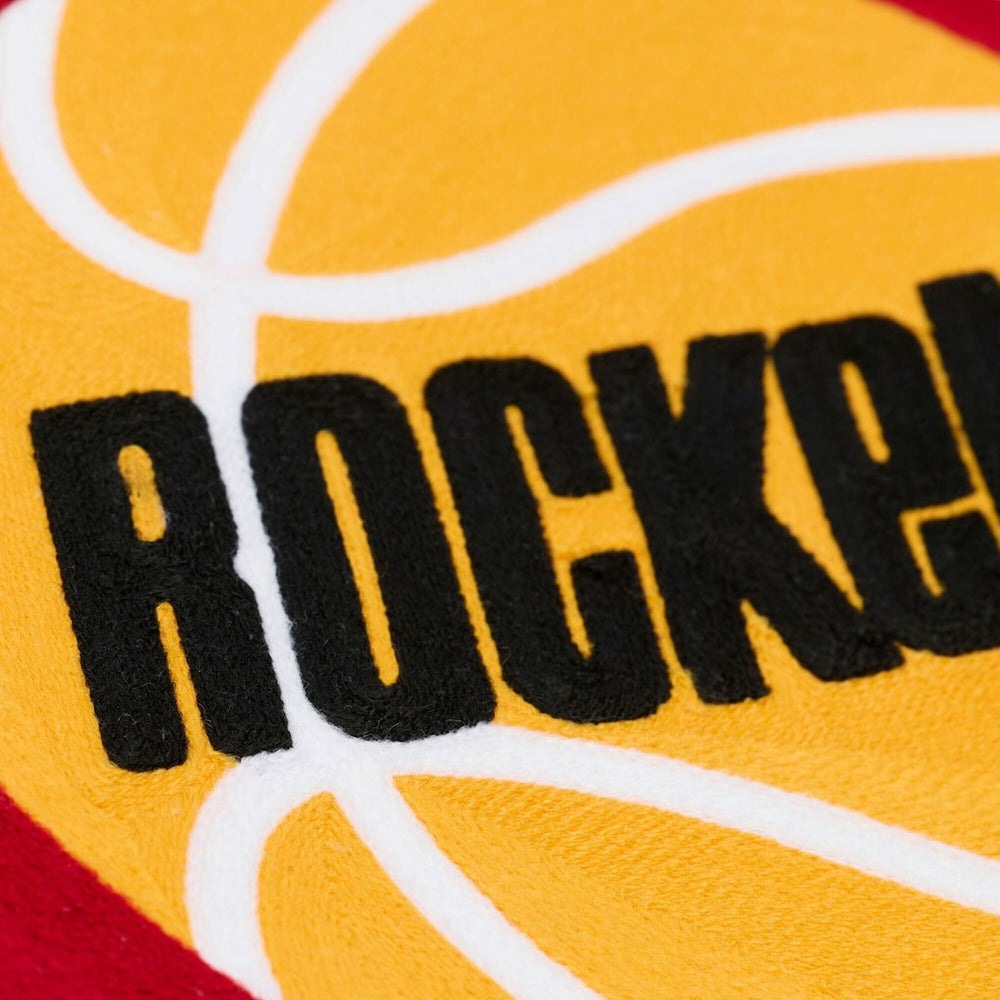 Houston Rockets Hardwood Classics Chainstitch Premium Fleece Hoodie - Cream | Mitchell & Ness online