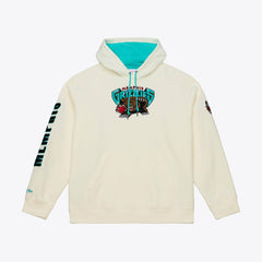 Memphis Grizzlies Hardwood Classics Chainstitch Premium Fleece Hoodie - Cream | Mitchell & Ness cheap