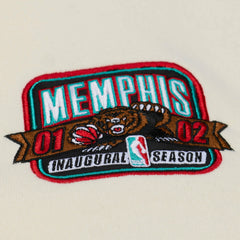 Memphis Grizzlies Hardwood Classics Chainstitch Premium Fleece Hoodie - Cream | Mitchell & Ness cheap
