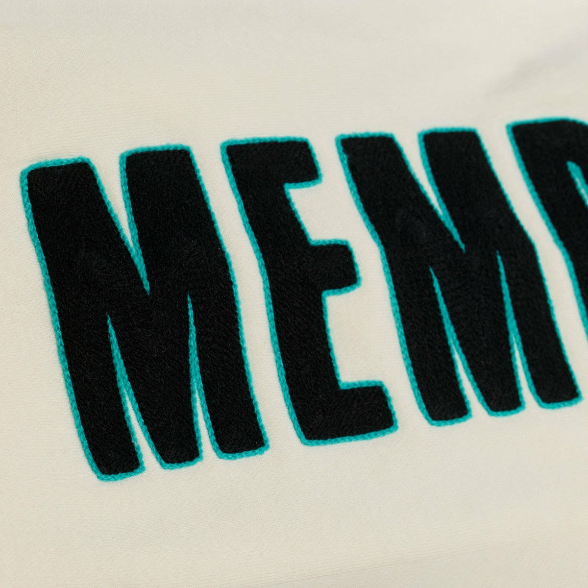 Memphis Grizzlies Hardwood Classics Chainstitch Premium Fleece Hoodie - Cream | Mitchell & Ness cheap