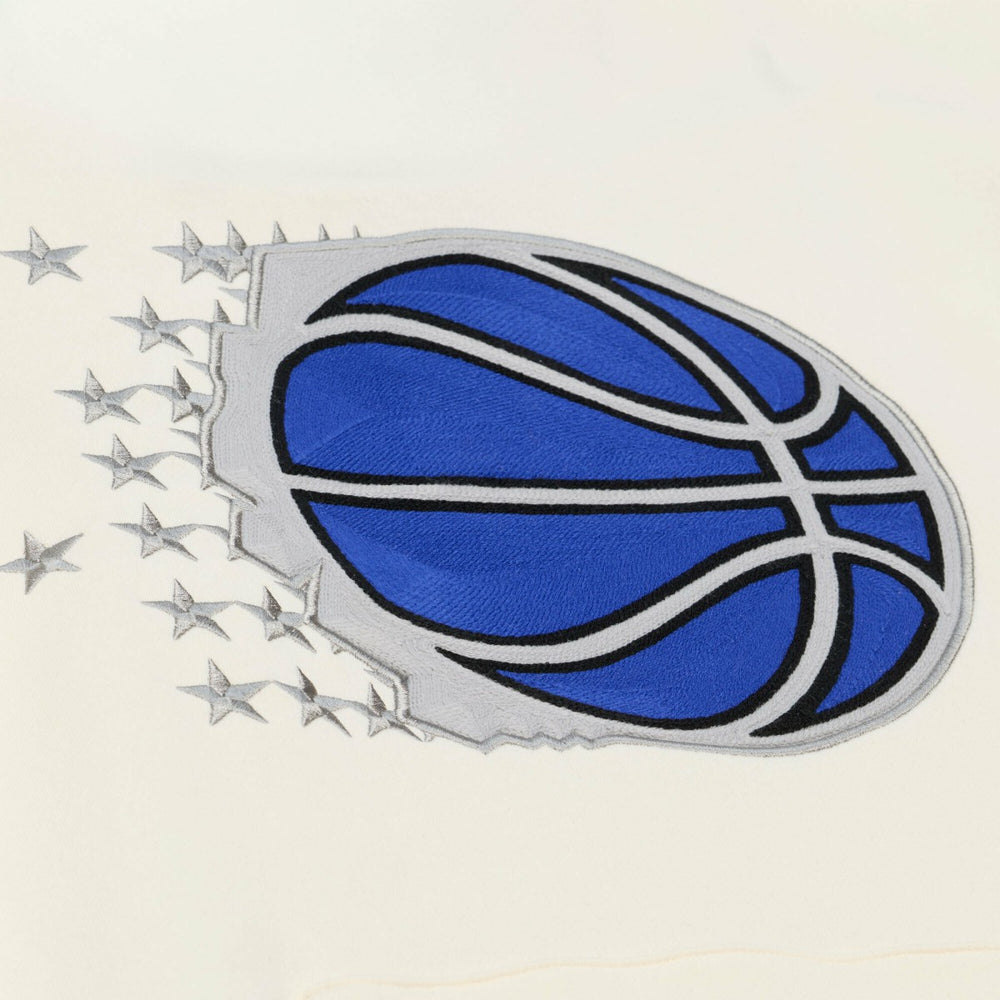 Orlando Magic Hardwood Classics Chainstitch Premium Fleece Hoodie - Cream | Mitchell & Ness cheap
