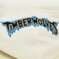 Minnesota Timberwolves Hardwood Classics Chainstitch Premium Fleece Hoodie - Cream | Mitchell & Ness cheap