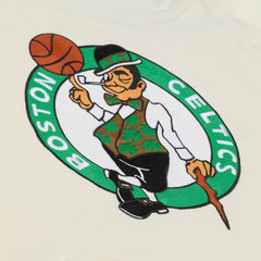 Boston Celtics Hardwood Classics Chainstitch Premium Fleece Hoodie - Cream | Mitchell & Ness online