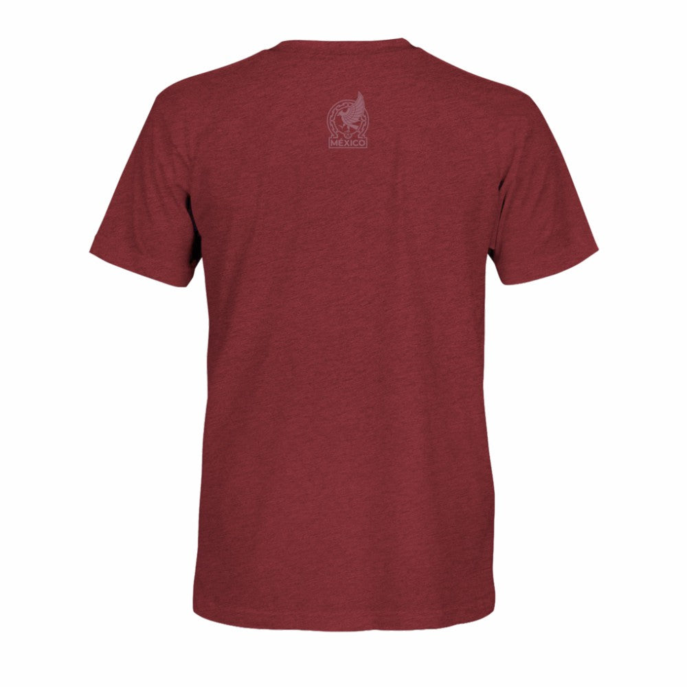 Mexico National Team 1863FC Athletic Wordmark Vintage Tri-Blend T-Shirt - Maroon on sale