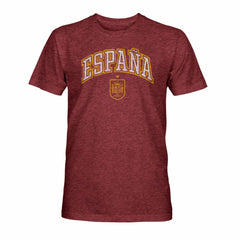 Spain National Team 1863FC Athletic Wordmark Vintage Tri-Blend T-Shirt - Maroon cheap