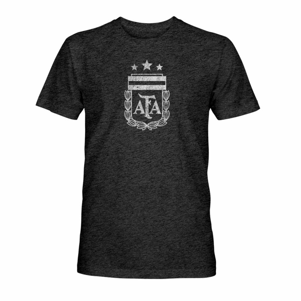 Argentina National Team 1863FC Mono Badge Vintage Tri-Blend T-Shirt - Black cheap