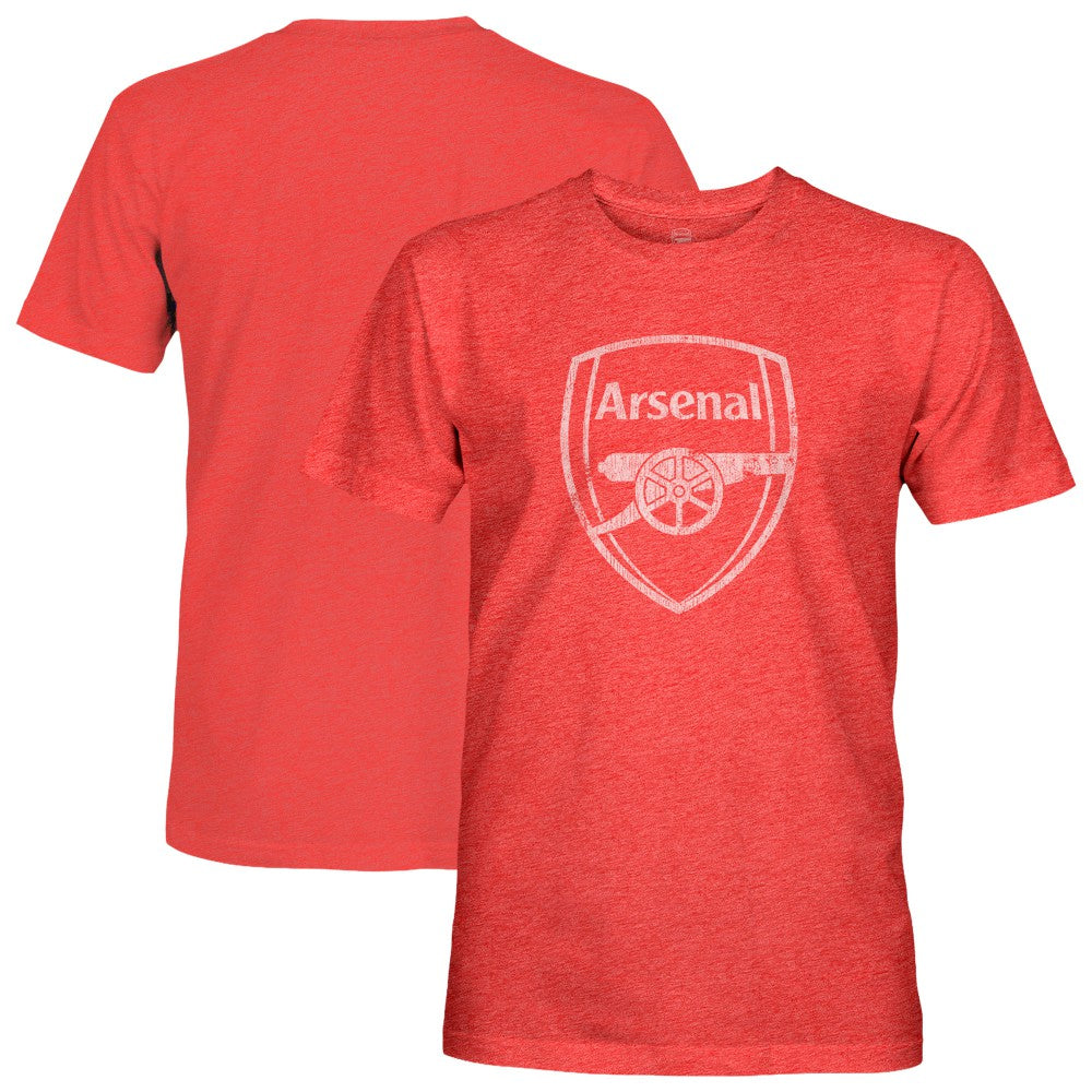 Arsenal 1863FC Mono Badge Vintage Tri-Blend T-Shirt - Red shop