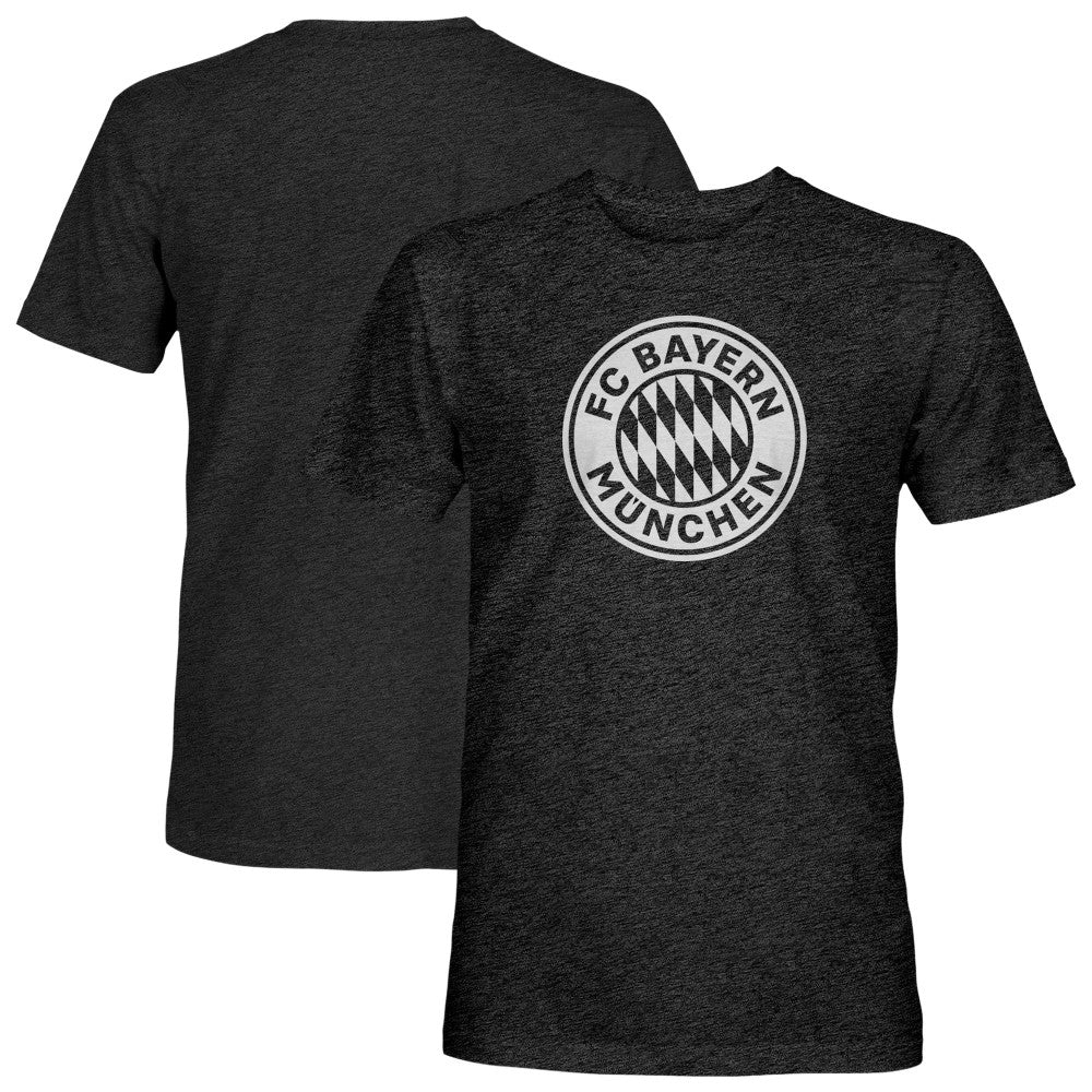 Bayern Munich 1863FC Mono Badge Vintage Tri-Blend T-Shirt - Black shop