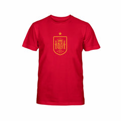 Spain National Team 1863FC Youth Mono Badge T-Shirt - Maroon shop