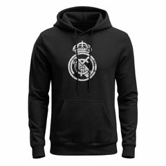 Real Madrid 1863FC Mono Badge Fleece Hoodie - Black shop