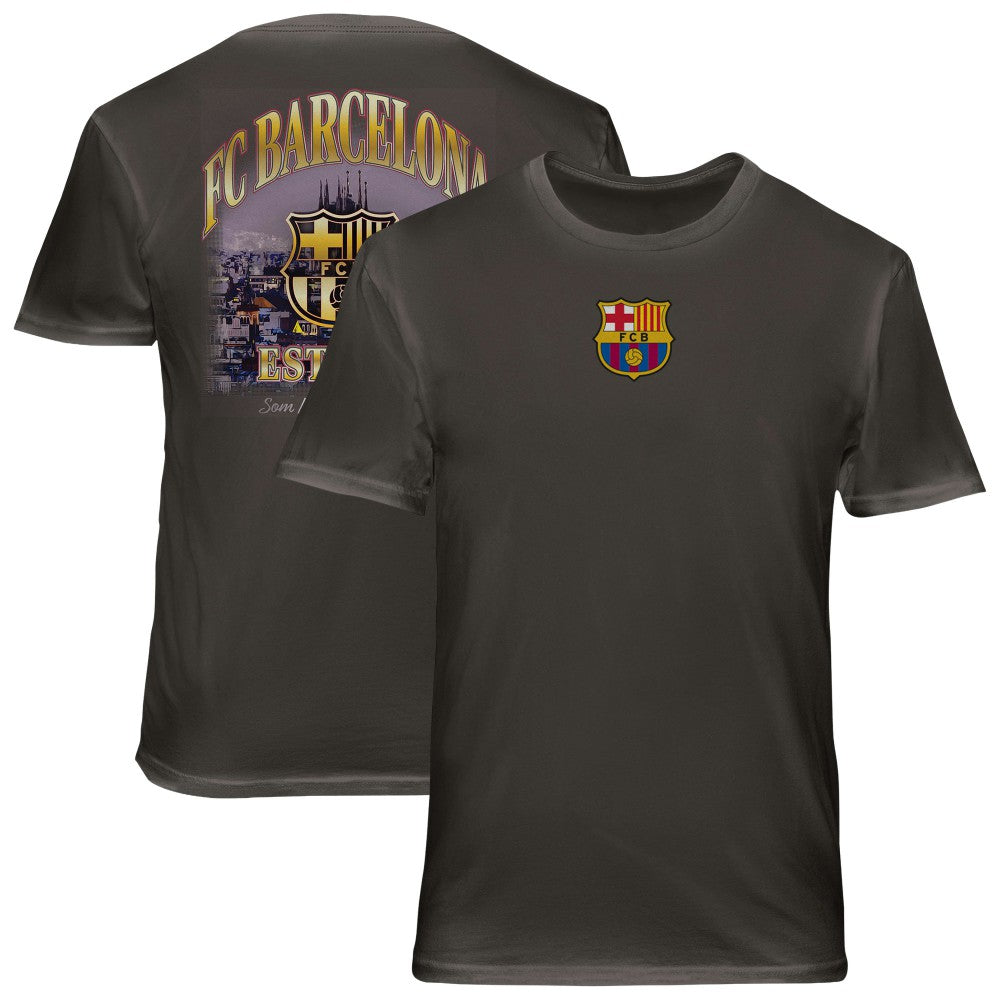 Barcelona 1863FC Wordmark Cotton T-Shirt - Gray shop