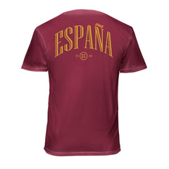Spain National Team 1863FC Back Wordmark Soft Wash T-Shirt - Red cheap