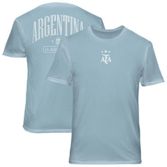 Argentina National Team 1863FC Back Wordmark Soft Wash T-Shirt - Light Blue for sale