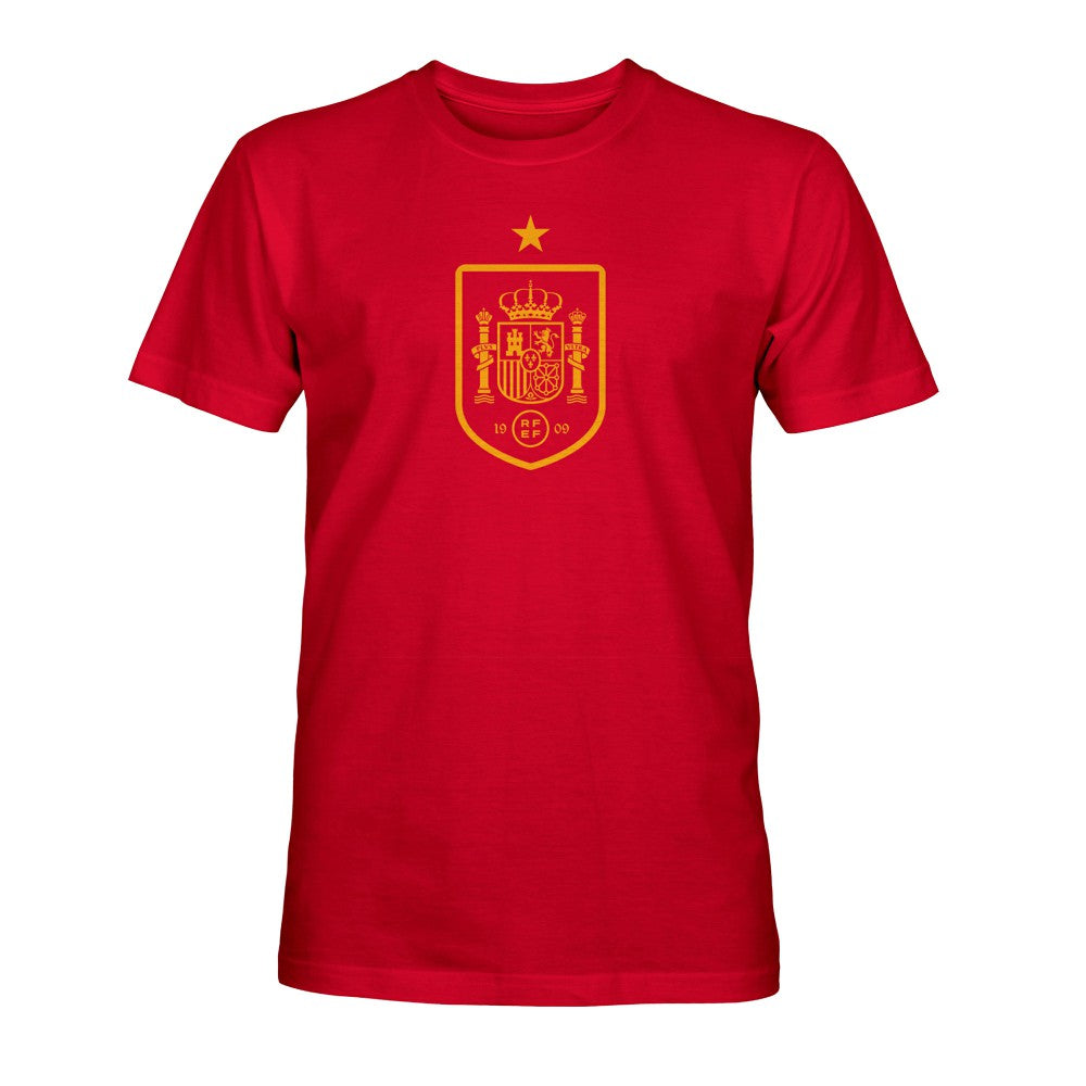 Spain National Team 1863FC Mono Badge T-Shirt - Red cheap