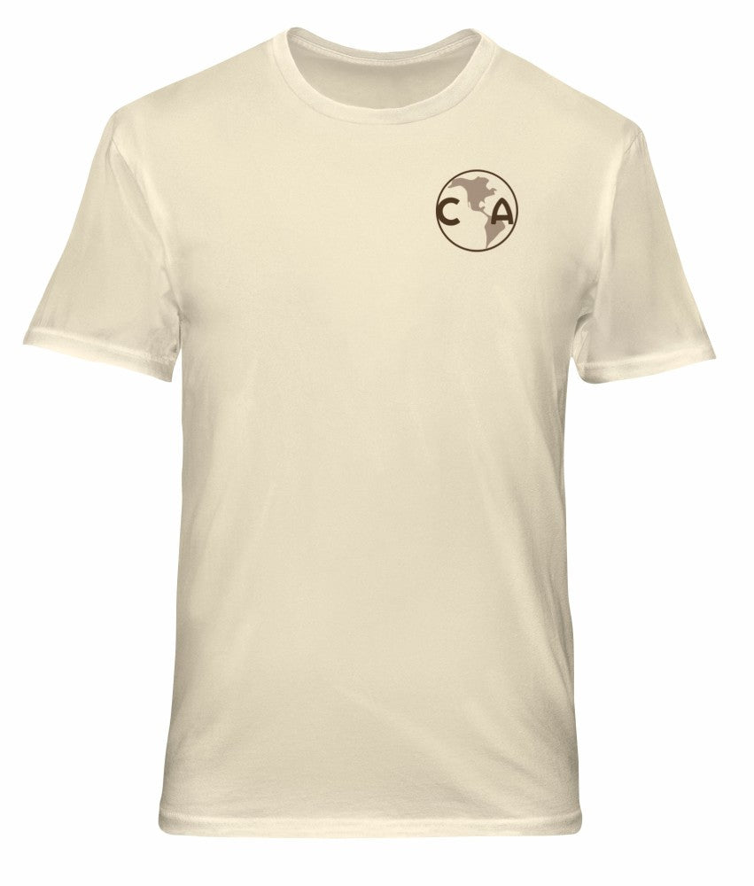 Club America 1863FC Vintage Soft Wash T-Shirt - Cream on sale