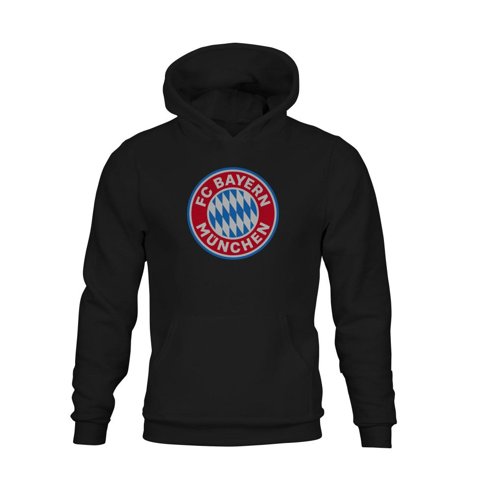 Bayern Munich 1863FC Youth Color Badge Fleece Hoodie - Black on sale