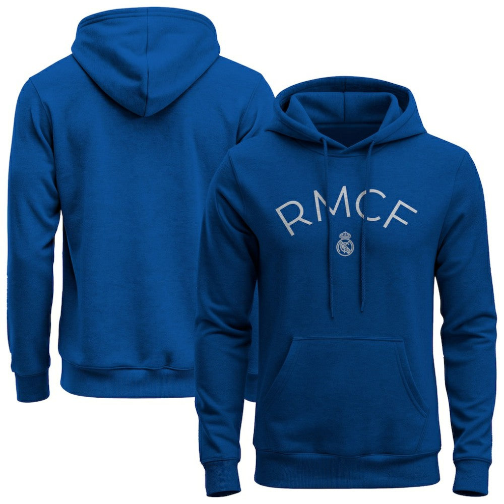 Real Madrid 1863FC Wordmark Fleece Hoodie - Blue outlet