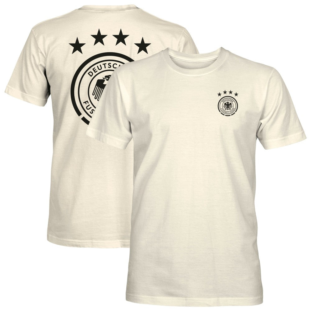Germany National Team 1863FC Big Logo Heavyweight T-Shirt - Cream cheap