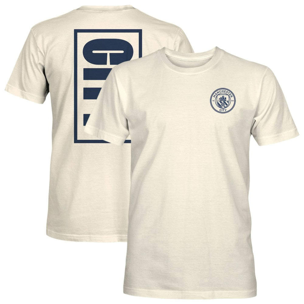 Manchester City 1863FC Big Logo Heavyweight T-Shirt - Cream sale