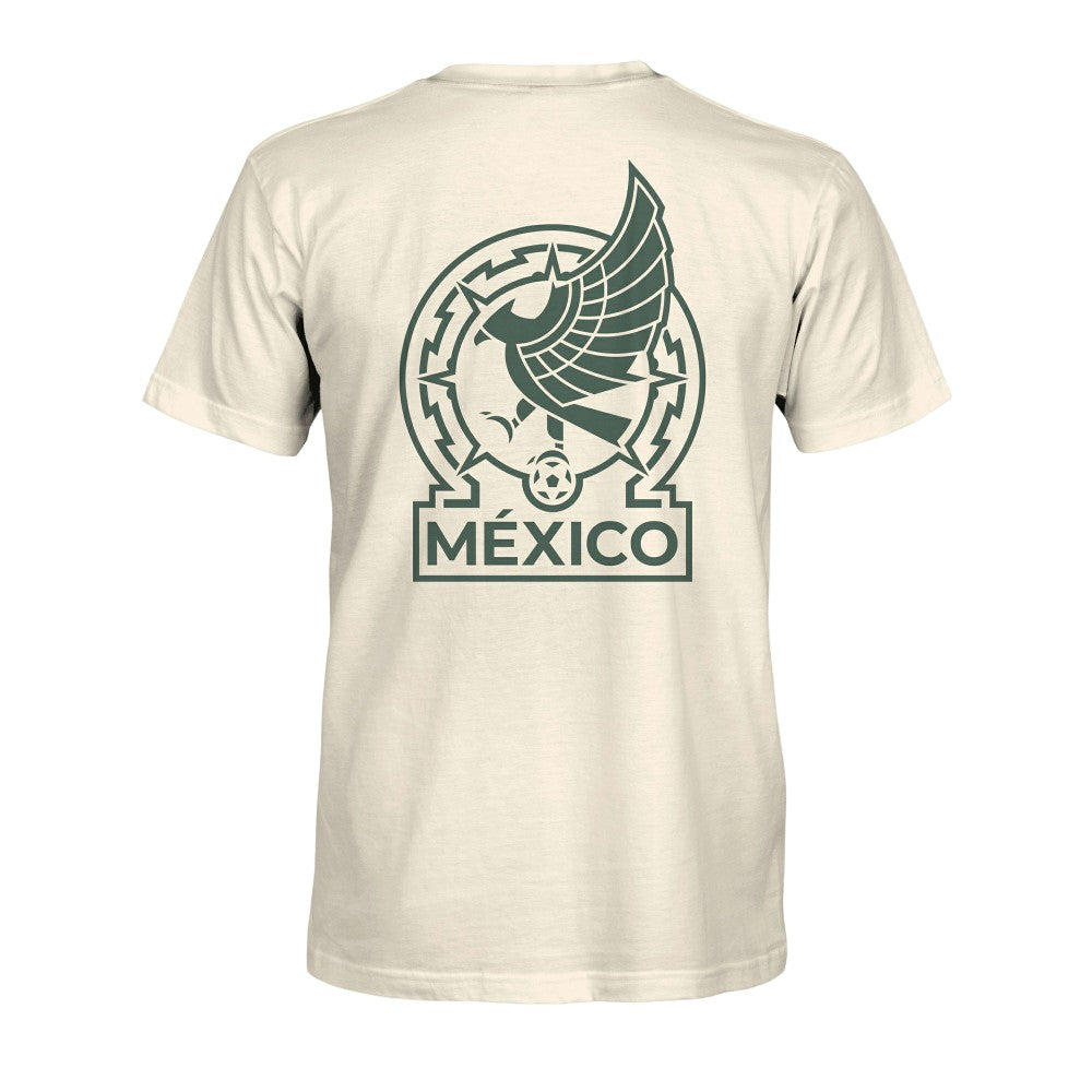 Mexico National Team 1863FC Big Logo Heavyweight T-Shirt - Cream on sale