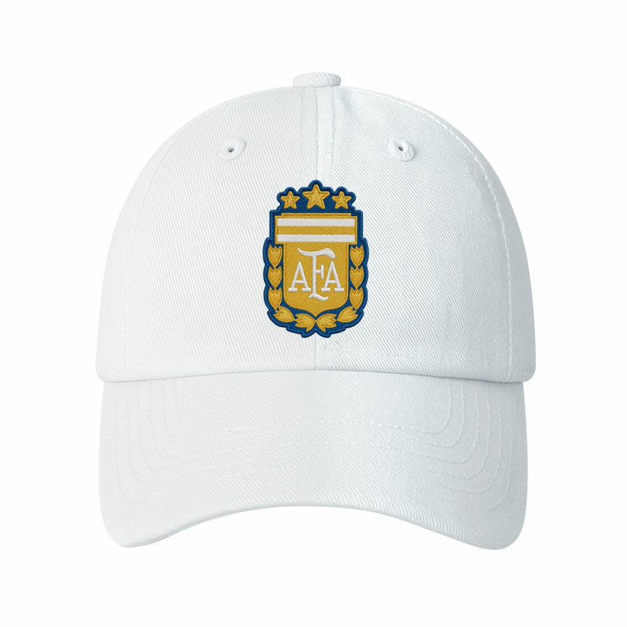 Argentina National Team 1863FC Retro Badge Crew Adjustable Hat - White sale