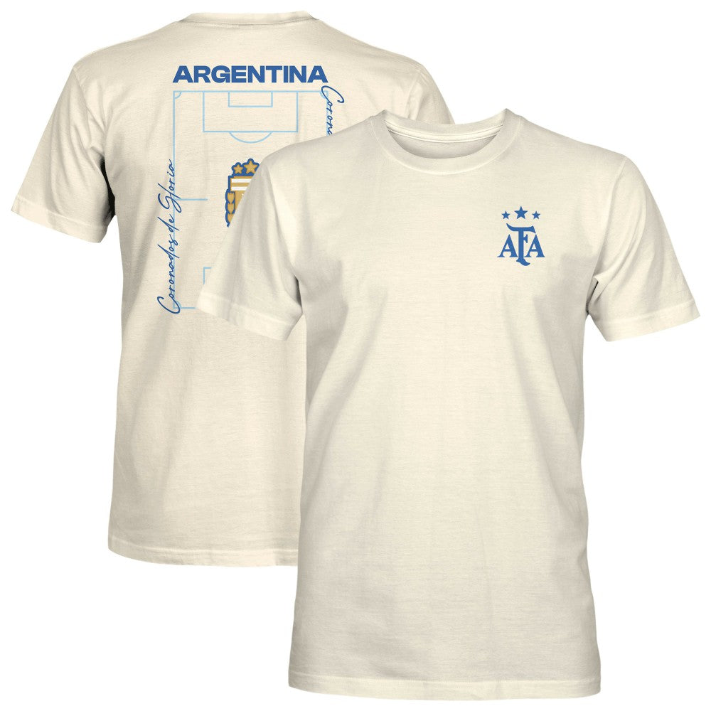 Argentina National Team 1863FC Own the Pitch Heavyweight T-Shirt - Cream cheap