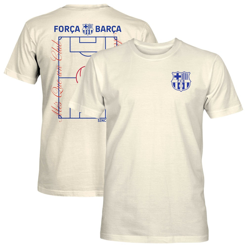 Barcelona 1863FC Own the Pitch Heavyweight T-Shirt - Cream shop