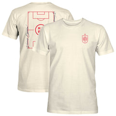 Spain National Team 1863FC Own the Pitch Heavyweight T-Shirt - Cream for sale
