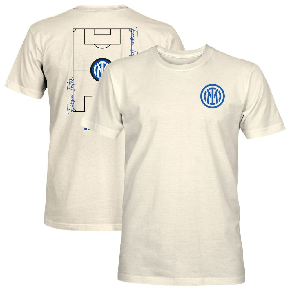 Inter Milan 1863FC Own the Pitch Heavyweight T-Shirt - Cream shop