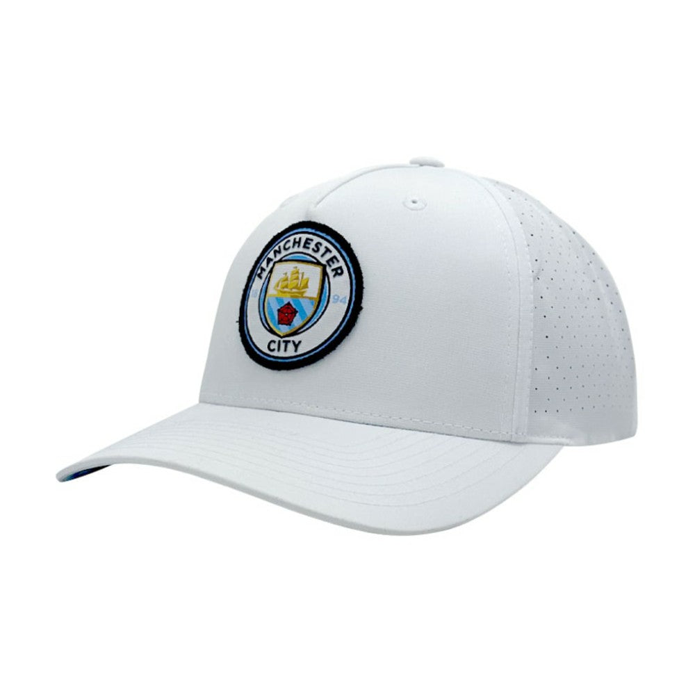 Manchester City 1863FC Mono Badge High Point Adjustable Hat - White online