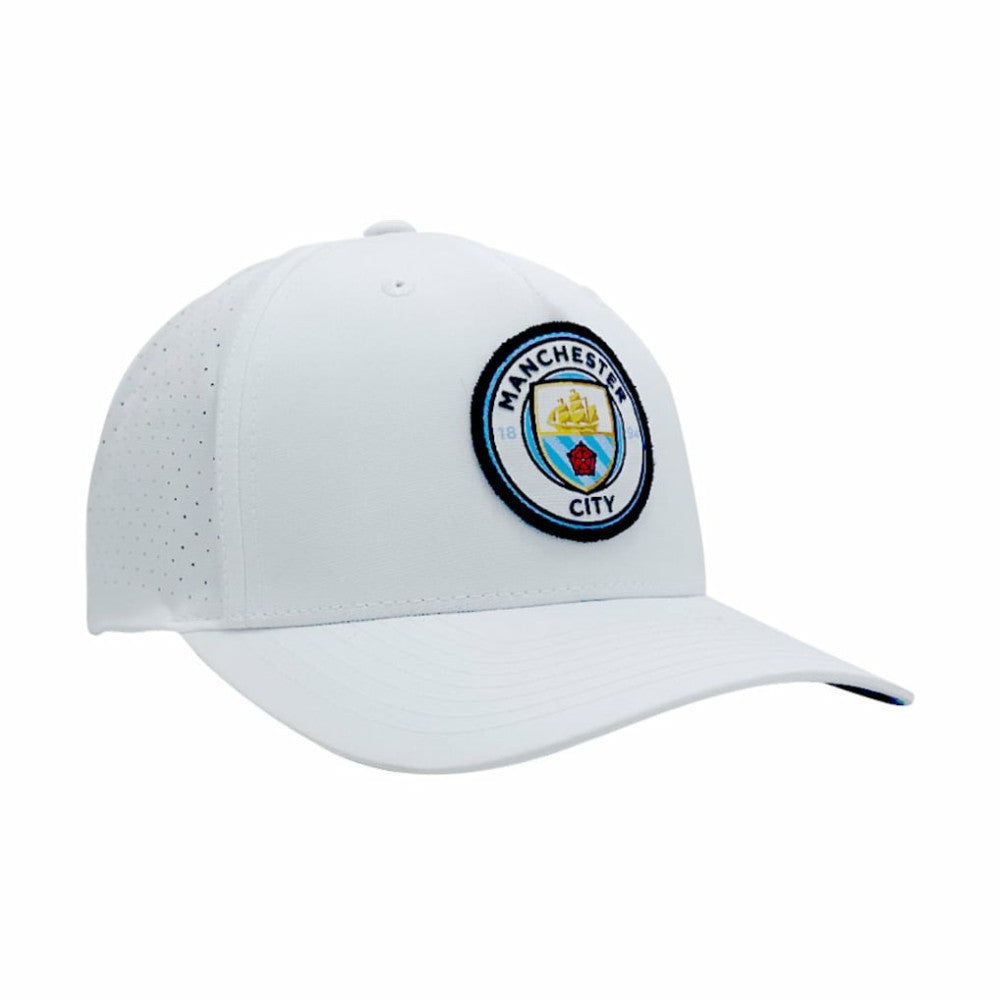 Manchester City 1863FC Mono Badge High Point Adjustable Hat - White online