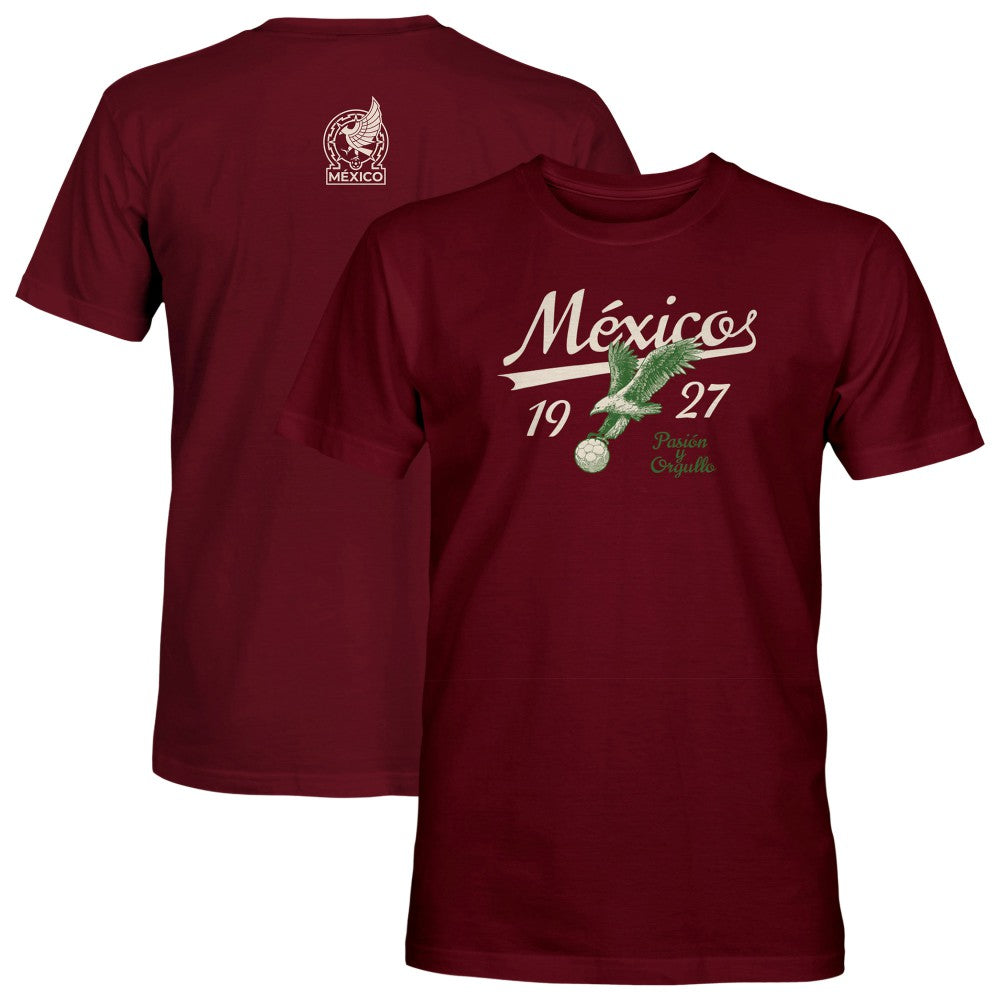 Mexico National Team 1863FC Script T-Shirt - Maroon online