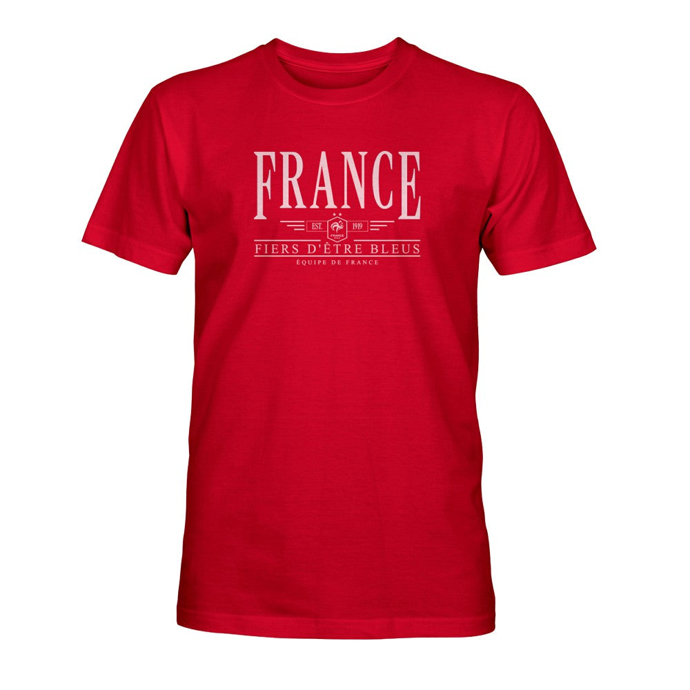France National Team 1863FC Fiers D'etre Bleus T-Shirt - Red online
