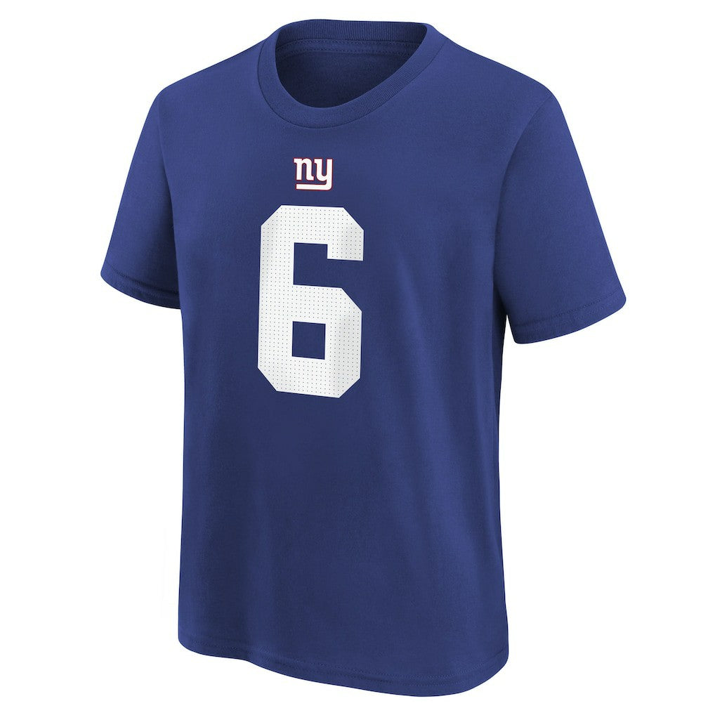 Jaxson Dart New York Giants Youth Name & Number T-Shirt - Royal | Nike outlet
