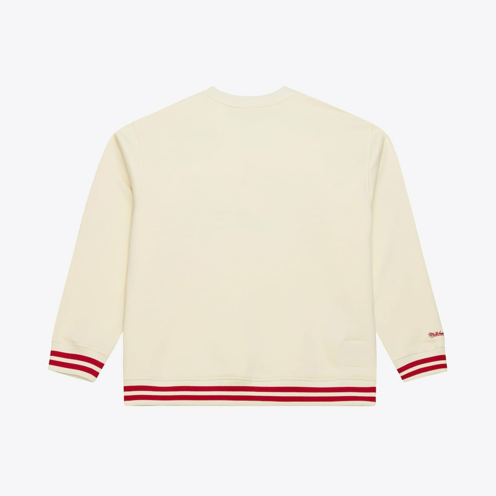 Philadelphia 76ers Hardwood Classics 76 Originals Collection Sweatshirt - Cream | Mitchell & Ness on sale