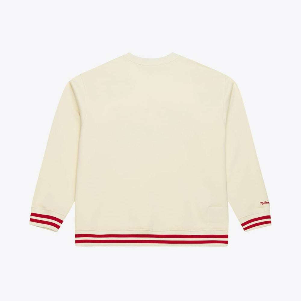 Philadelphia 76ers Hardwood Classics 76 Originals Collection Sweatshirt - Cream | Mitchell & Ness on sale