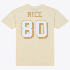 Jerry Rice San Francisco 49ers Sandman Name & Number T-Shirt - Cream outlet