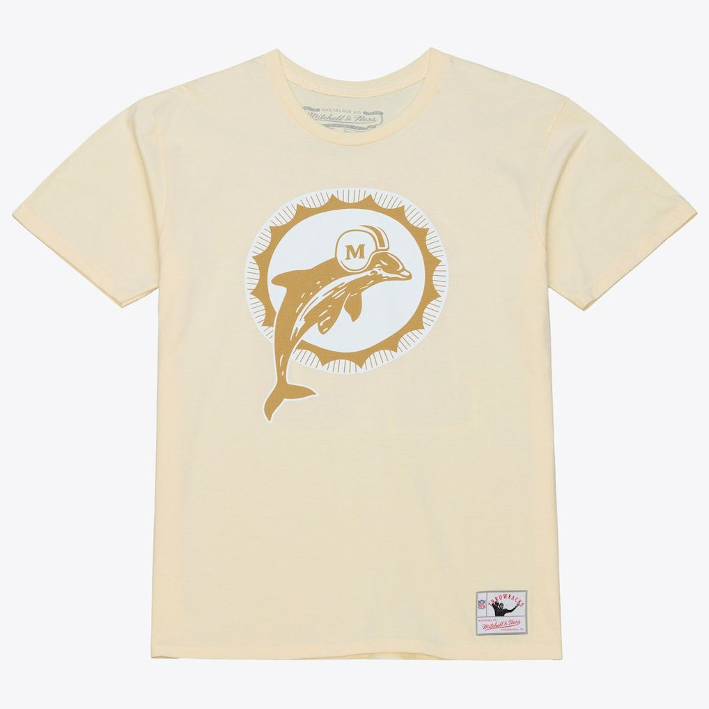 Dan Marino Miami Dolphins Sandman Name & Number T-Shirt - Cream sale