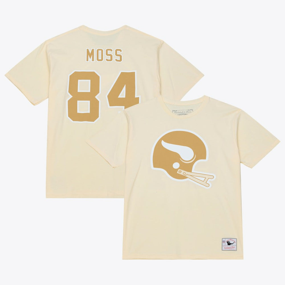 Randy Moss Minnesota Vikings Sandman Name & Number T-Shirt - Cream sale