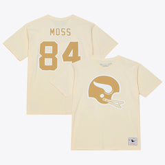 Randy Moss Minnesota Vikings Sandman Name & Number T-Shirt - Cream sale