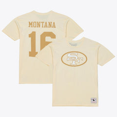 Joe Montana San Francisco 49ers Sandman Name & Number T-Shirt - Cream cheap