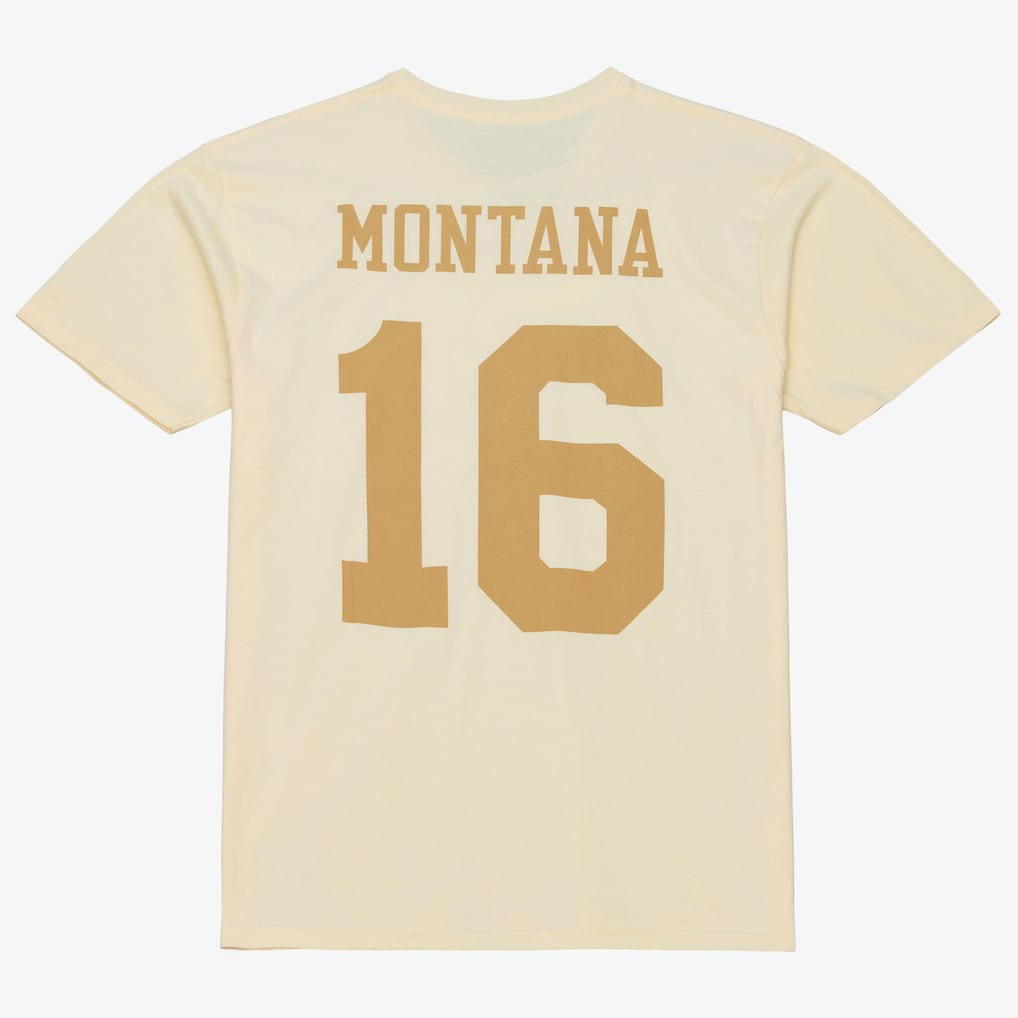 Joe Montana San Francisco 49ers Sandman Name & Number T-Shirt - Cream cheap
