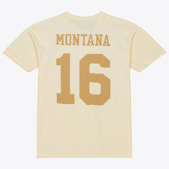 Joe Montana San Francisco 49ers Sandman Name & Number T-Shirt - Cream cheap