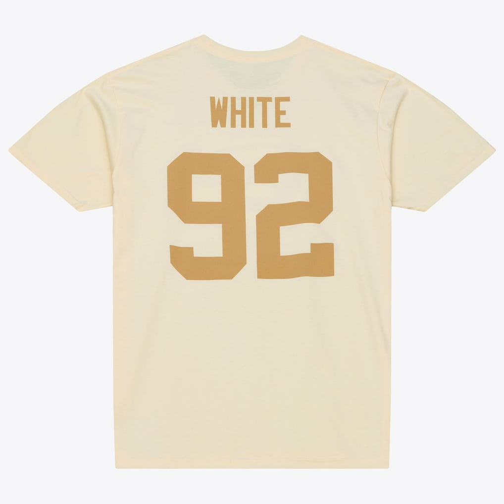 Reggie White Green Bay Packers Sandman Name & Number T-Shirt - Cream for sale